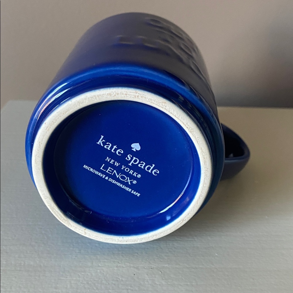 Kate Spade Dark Blue Ceramic Mug - Out to Lunch Mug - Picture 7 of 8